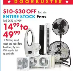 Boscov's ENTIRE STOCK Fans offer