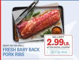 Kings Food Markets FRESH BABY BACK PORK RIBS offer