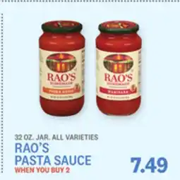 Kings Food Markets RAO'S PASTA SAUCE offer