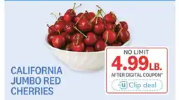 Kings Food Markets CALIFORNIA JUMBO RED CHERRIES offer