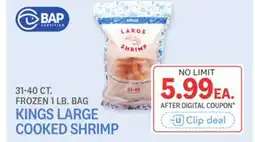 Kings Food Markets KINGS LARGE COOKED SHRIMP offer