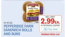 Kings Food Markets PEPPERIDGE FARM SANDWICH ROLLS AND BUNS offer