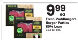 ACME Fresh Wahlburgers Burger Patties 80% Lean offer