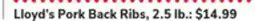 ACME Lloyd's Pork Back Ribs offer
