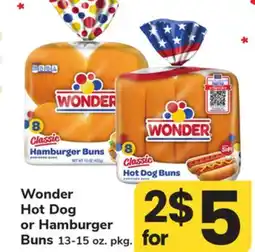 ACME Wonder Hot Dog or Hamburger Buns offer