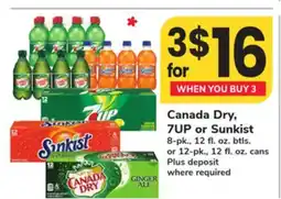 ACME Canada Dry, 7UP or Sunkist offer