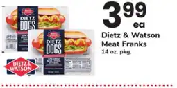 ACME Dietz & Watson Meat Franks offer
