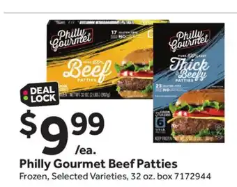 Stop&Shop Philly Gourmet Beef Patties offer