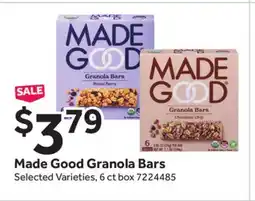 Stop&Shop Made Good Granola Bars offer