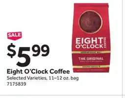 Stop&Shop Eight O'Clock Coffee offer