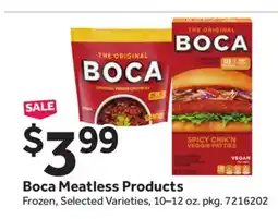 Stop&Shop Boca Meatless Products offer