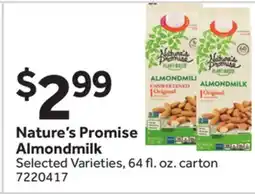 Stop&Shop Nature's Promise Almondmilk offer