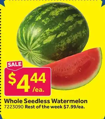 Stop&Shop Whole Seedless Watermelon offer