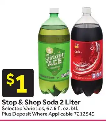 Stop&Shop Stop & Shop Soda 2 Liter offer