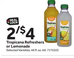 Stop&Shop Tropicana Refreshers or Lemonade offer