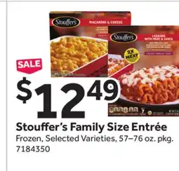 Stop&Shop Stouffer's Family Size Entrée offer
