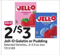 Stop&Shop Jell-O Gelatin or Pudding offer