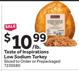 Stop&Shop Taste of Inspirations Low Sodium Turkey offer