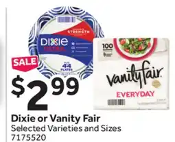 Stop&Shop Dixie or Vanity Fair offer