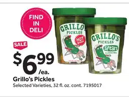 Stop&Shop Grillo's Pickles offer