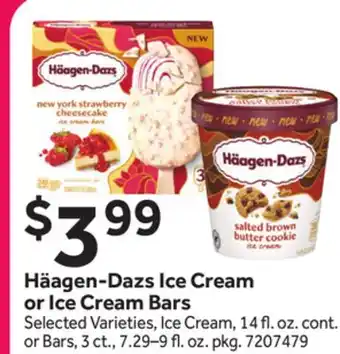 Stop&Shop Häagen-Dazs Ice Cream or Ice Cream Bars offer