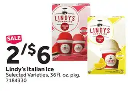 Stop&Shop Lindy's Italian Ice offer