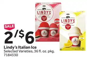 Stop&Shop Lindy's Italian Ice offer