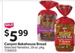 Stop&Shop Canyon Bakehouse Bread offer