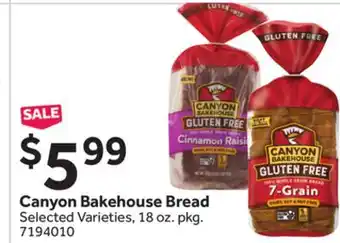 Stop&Shop Canyon Bakehouse Bread offer