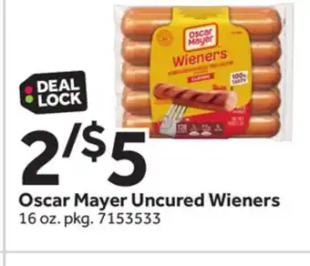 Stop&Shop Oscar Mayer Uncured Wieners offer