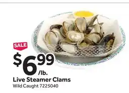 Stop&Shop Live Steamer Clams offer