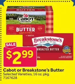 Stop&Shop Cabot or Breakstone's Butter offer