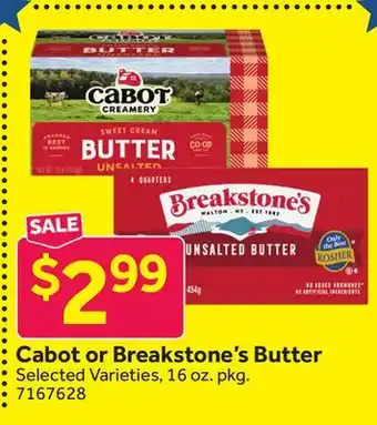 Stop&Shop Cabot or Breakstone's Butter offer