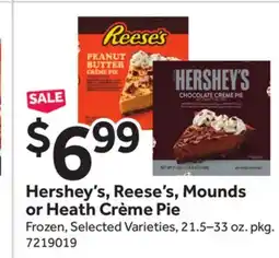Stop&Shop Hershey's, Reese's, Mounds or Heath Crème Pie offer