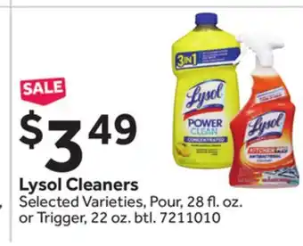 Stop&Shop Lysol Cleaners offer