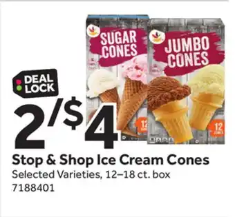 Stop&Shop Stop & Shop Ice Cream Cones offer