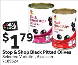 Stop&Shop Stop & Shop Black Pitted Olives offer