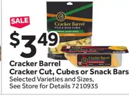 Stop&Shop Cracker Barrel Cracker Cut, Cubes or Snack Bars offer