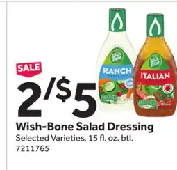 Stop&Shop Wish-Bone Salad Dressing offer