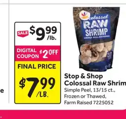 Stop&Shop Stop & Shop Colossal Raw Shrimp offer