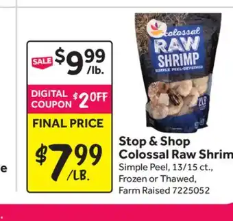 Stop&Shop Stop & Shop Colossal Raw Shrimp offer