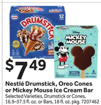 Stop&Shop Nestlé Drumstick, Oreo Cones or Mickey Mouse Ice Cream Bar offer
