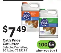 Stop&Shop Cat's Pride Cat Litter offer