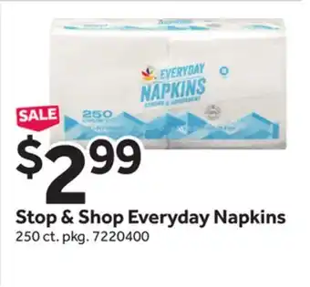 Stop&Shop Stop & Shop Everyday Napkins offer
