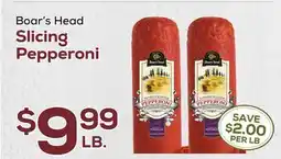 DeCicco & Sons Boar's Head Slicing Pepperoni offer