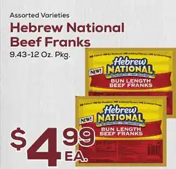 DeCicco & Sons Hebrew National Beef Franks offer