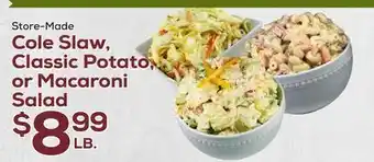 DeCicco & Sons Cole Slaw, Classic Potato, or Macaroni Salad offer
