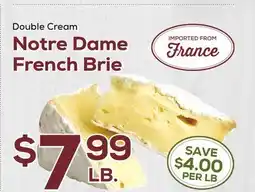 DeCicco & Sons Double Cream Notre Dame French Brie offer