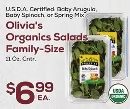 DeCicco & Sons Olivia's Organics Salads Family offer