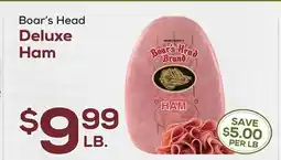 DeCicco & Sons Boar's Head Deluxe Ham offer